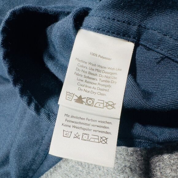 Eddie Bauer Classic Fit Navy Blue Long Sleeve Button Shirt Men's Medium - Picture 5 of 7